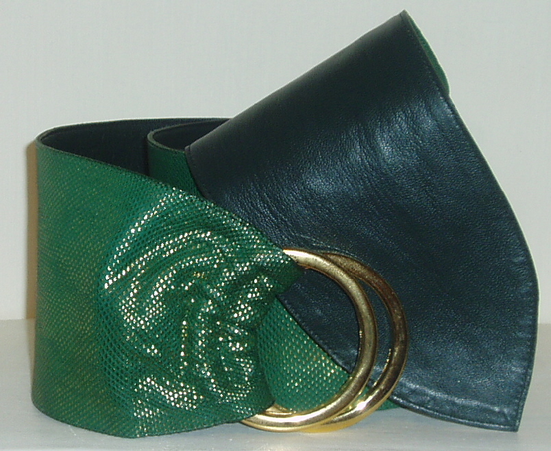 Green and Gold Karung Snakeskin
