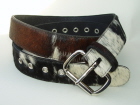 1TRC 4054522C  Tricolour Hair Cowhide Belt