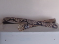 25mm Python Snakeskin Belt Brass Buckle