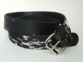 5BLC 405059C Black & White Hair Cowhide Belt