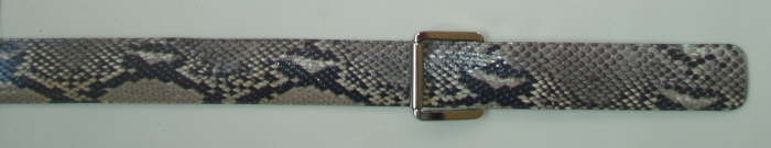 BWe - 37mm  36 inch Python belt strap  to fit up to 30 inch waist