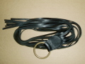Black Leather Tassel Belt