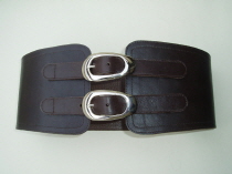 BrS1 Brown Leather Corset Belt
