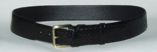 FBa 52mm Black Python Snakeskin Belt