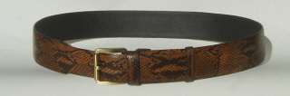 FTa 52mm Tan  Python Snakeskin Belt