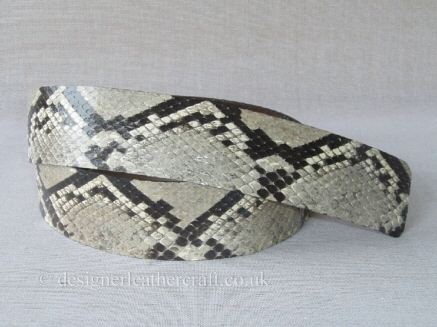 Python Snakeskin Belt Strap C 42mm wide to make a belt up to 42 inches in length