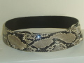 Python Snakeskin Belt with Diamante
