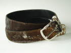 Tricolour Hair Cowhide Belt - 35mm - 41 inch
