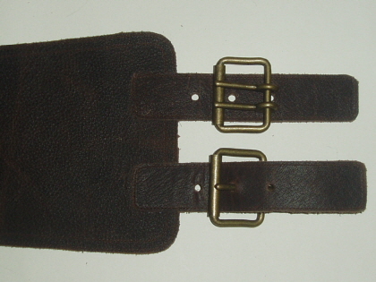 Wider Old Brass Look Roller Buckles
