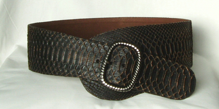 Individual Womens Python Snakeskin Belts